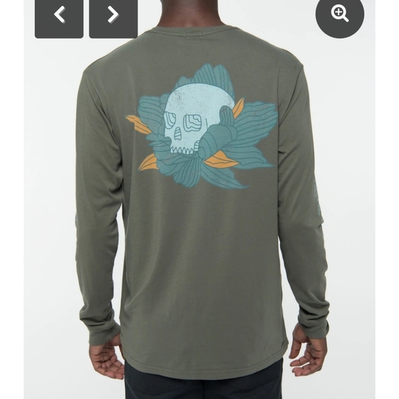 PARALLEL X LEAGUE AXEL LONG SLEEVE SKULL ARMY CREWNECK MENS SHIRT NEW WITH TAGS - Picture 6 of 16